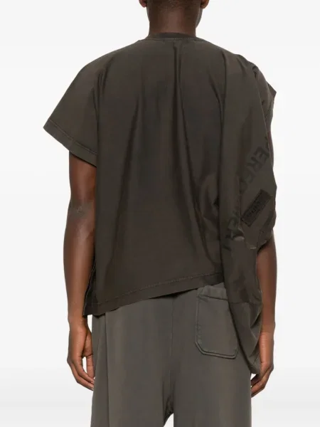 Koszulka Alainpaul drapowana brązowa