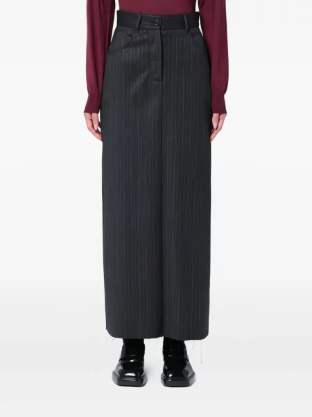 Fusta maxi Department 5 cu dungi gri