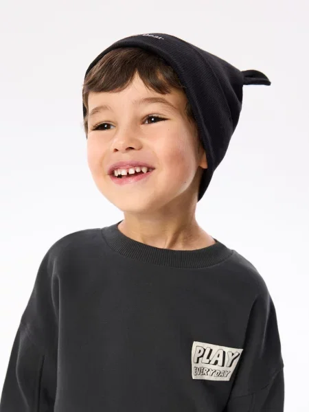 Reserved Oversized pamutban gazdag melegítőfelső fekete