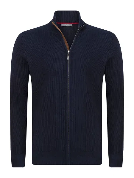 Jacey Quinn Geacă tricotată bleumarin