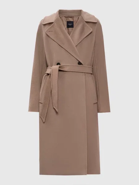 Двобортне пальто RESINA з вовни та кашеміру Max Mara Weekend бежеве