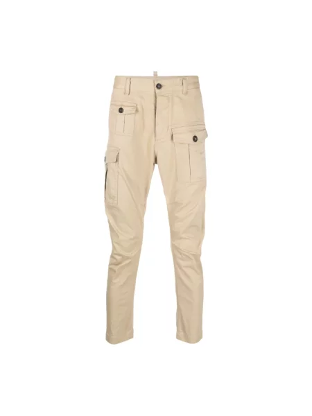 Bojówki Sexy Cargo Fit blau beżowe