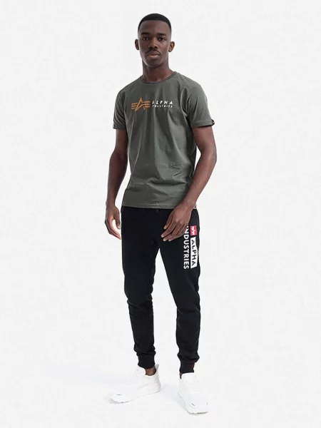 Alpha Industries t-shirt z nadrukiem zielony
