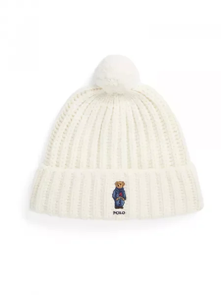 POLO RALPH LAUREN De lână căciulă alb
