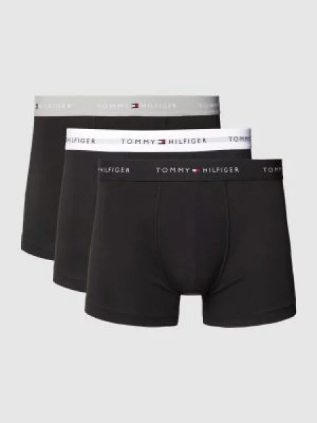Tommy Hilfiger Obcisłe bokserki pakowane po 3 szt. Mężczyźni jednolity S/M czarny