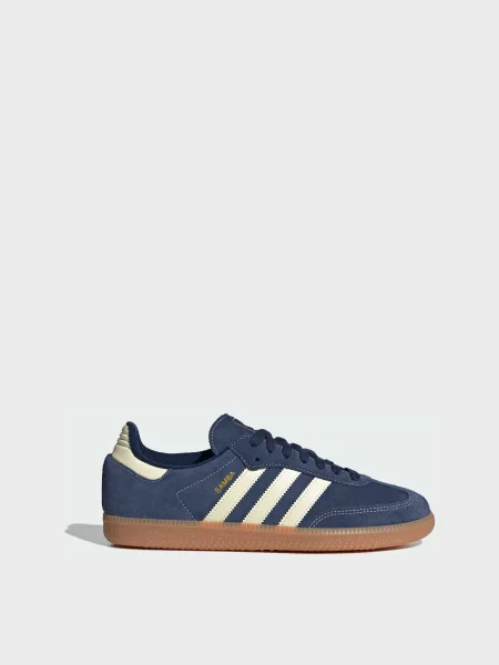 Кожаные кеды Adidas синие