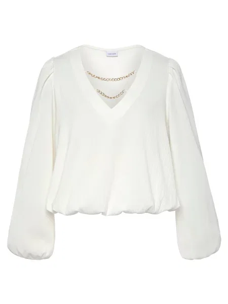 LASCANA Bluza kremna zlata