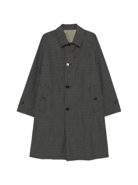 Reversibil palton Mackintosh în carouri gri
