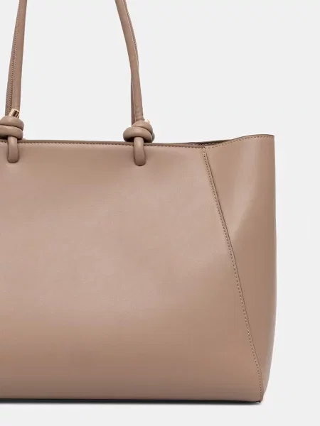 Műbőr shopper táska Aldo bézs