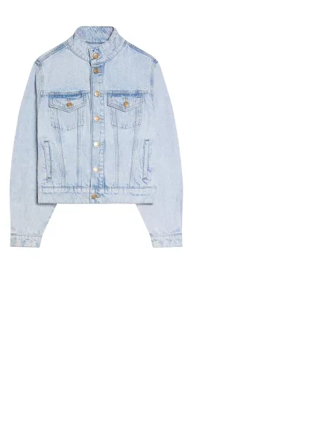 Bershka Prehodna jakna svetlo modra