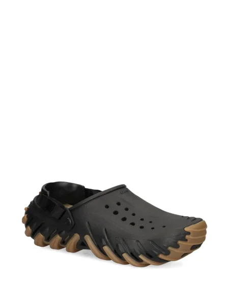 Sandale Crocs cu perforații cu bretele negru