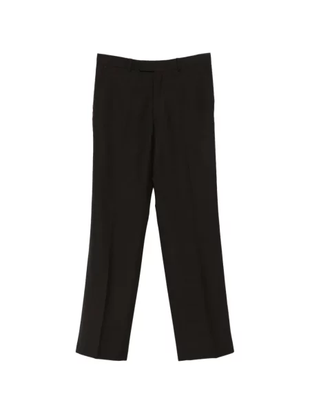 Pantaloni Wales Bonner din satin maro
