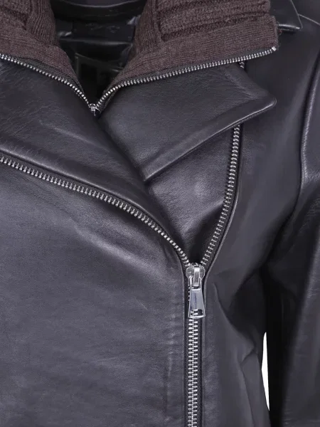Odinė striukė The Jackie Leathers ruda