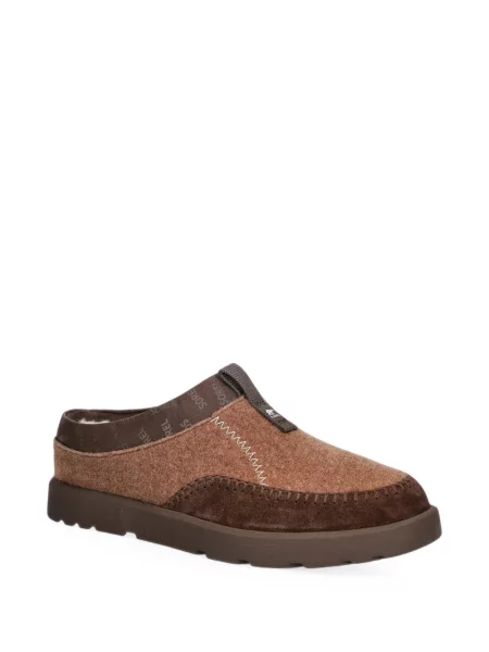 Papuci tip mules Sorel din piele de oaie maro