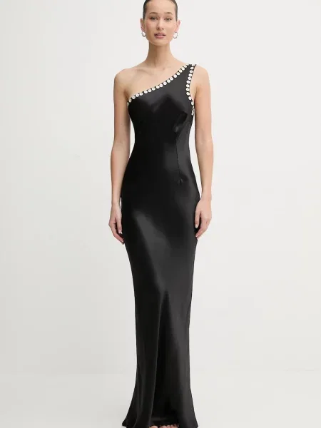 Never Fully Dressed rochie din maxi drept negru