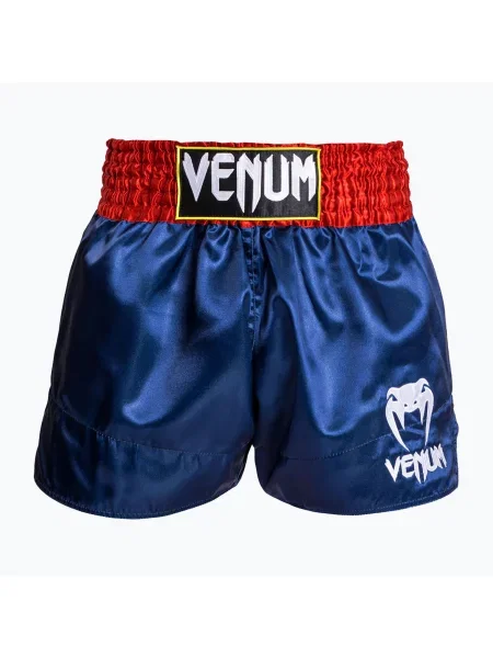 Тренувальні шорти Venum Classic Muay Thai синій/червоний/білий білі