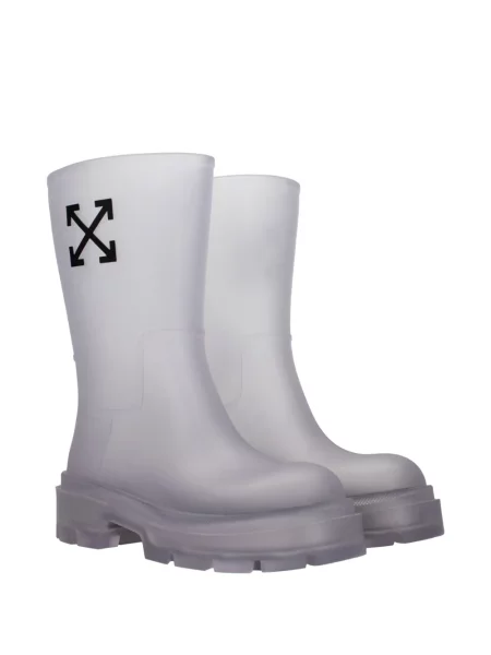 Cizme scurte Off-white alb