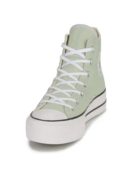 Pantofi Converse cu platformă verde