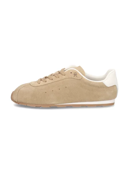Sneakersy Tommy Hilfiger Th Bella Low Runner Suede Béžová hnědé
