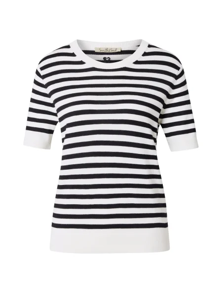 Smith&Soul Pulover bleumarin alb