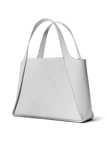 Geantă Stella Mccartney cu autograf gri