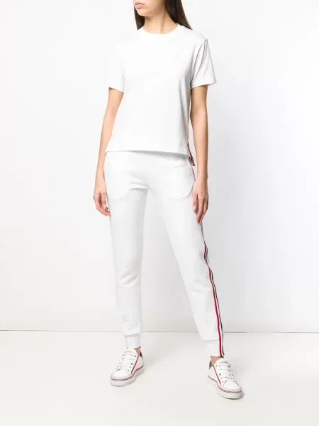 Marškinėliai Thom Browne plyšys balta