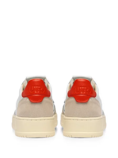 Sneakerși Autry din piele de căprioară alb