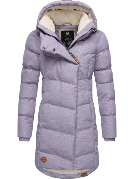Ragwear Palton funcțională Pavla crem / mov liliachiu
