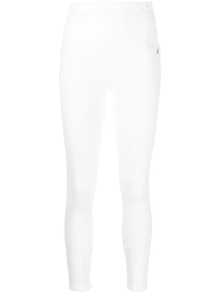 Jeansy Patrizia Pepe o krotszym kroju białe