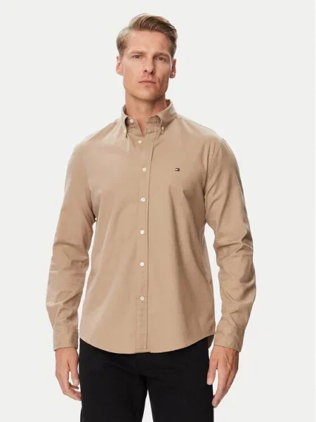 Košile Tommy Hilfiger béžová