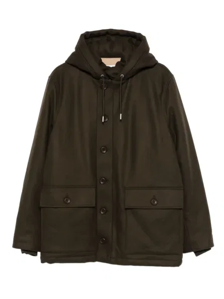 Парка Sandro с качулка кафяво