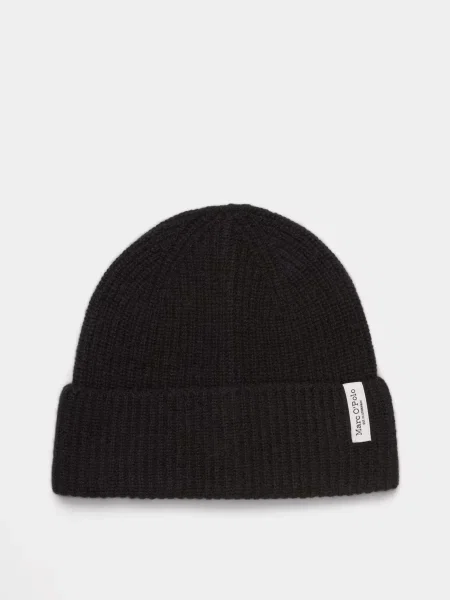 Marc O’Polo Шапка Вовна/поліамід чорний
