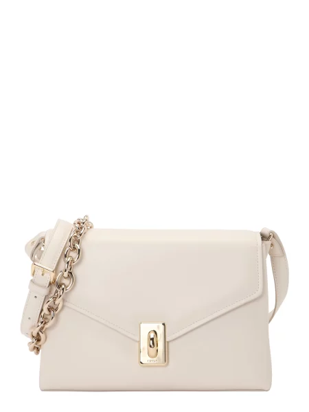 Geantă Furla Écru alb