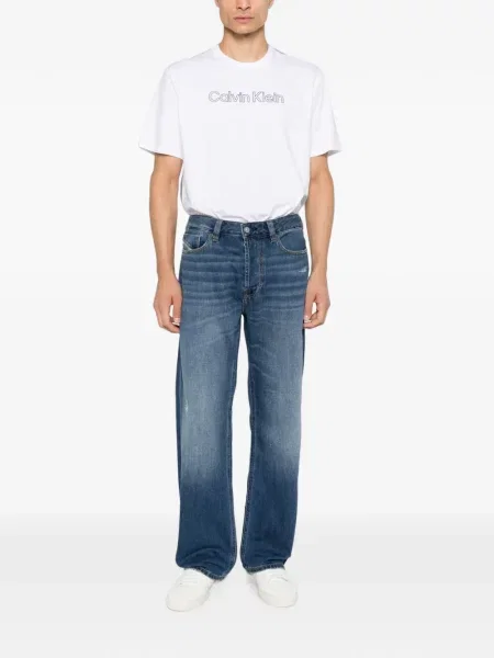 Tricou Calvin Klein cu imagine alb