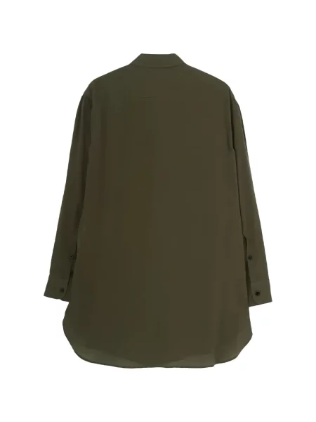 Gulerat lung cămașă Yohji Yamamoto verde