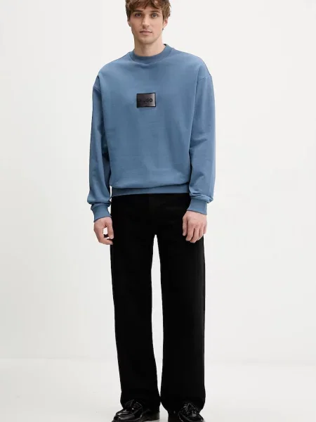 HUGO Hanorac Danotop | Relaxed fit albastru