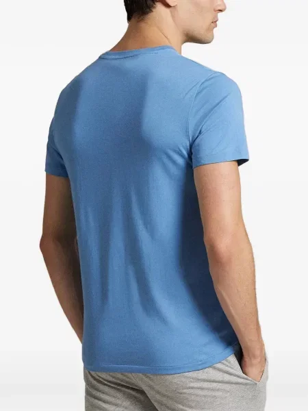 Kožené pantofle Polo Ralph Lauren s autogramem s výstřihem do v zelené
