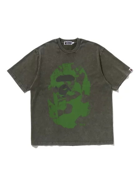 Tricou A Bathing Ape® cu imagine verde