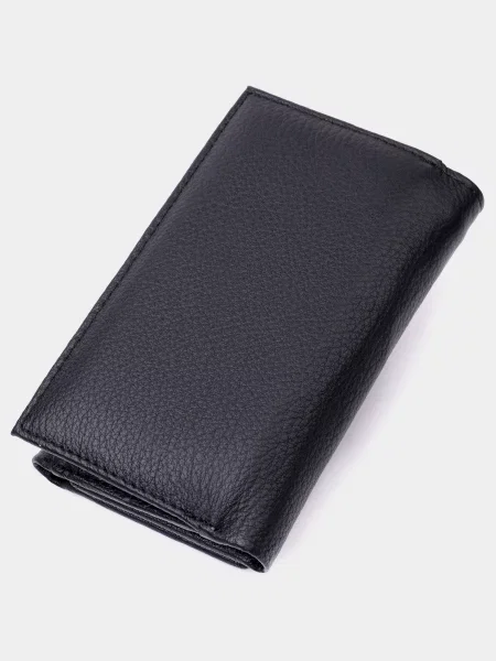 ST Leather Accessories Гаманець Шкіра чорний
