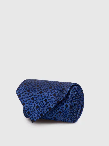 Шелковый галстук Stefano Ricci синий