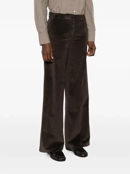 Pantaloni 19.61 Milano de catifea maro