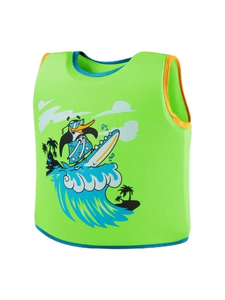 Kamizelka do pływania Speedo Printed Float Vest chima azure blue/fluro green niebieska