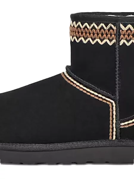 Botine Ugg din piele de căprioară clasici negru