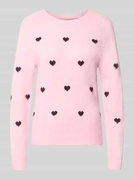 Sweter o kroju regular fit z okrągłym dekoltem model DOFFY' Vero Moda