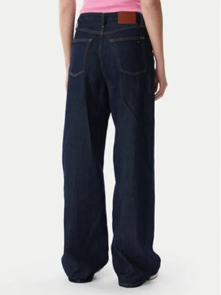 Tommy Jeans Džinsai Claire Tamsiai Wide Leg mėlyna