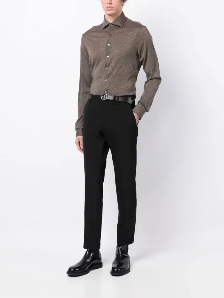 Tricou polo Lardini maro