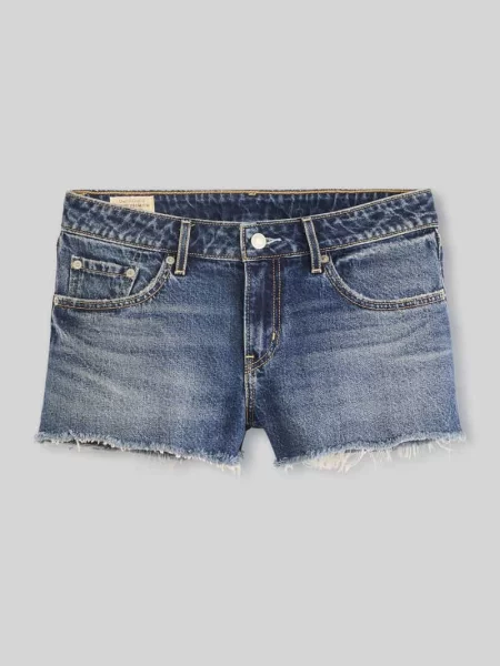 Szorty jeansowe w przetarcia Levi's niebieskie