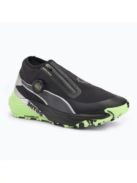 Мъжки обувки за бягане PUMA Voyage Nitro 3 disc black/silver/fizzy apple черно