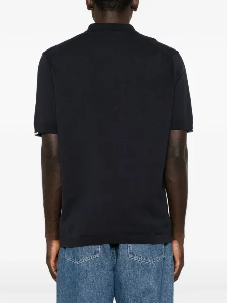 Tricou polo Boss cu imagine albastru