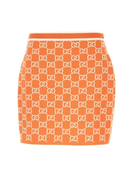 Spódnica Gucci żakardowa pomarańczowa